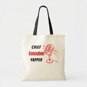 Chef-Manager Yapper – Lustige Sprechblasen Tragetasche