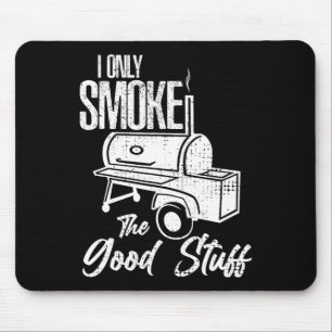 Chef Metzger Kocht Bbq Rauch Diese Kuh Rindfleisch Mousepad