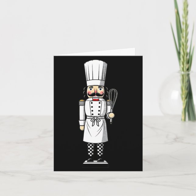 Chef Nutcracker Cook Hat Xmas  Karte (Vorderseite)