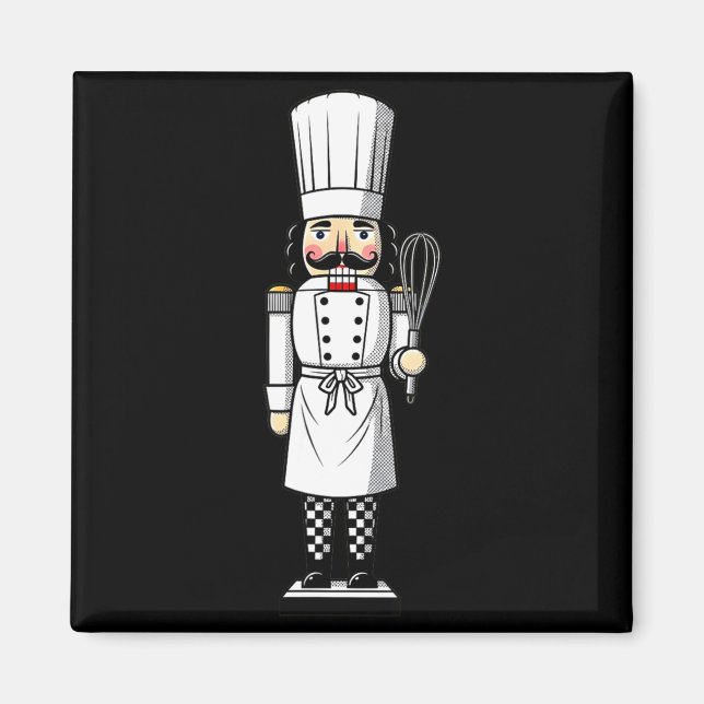 Chef Nutcracker Cook Hat Xmas  Magnet (Vorne)