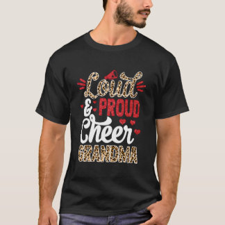 Chef Oma Größte Fan Leopard Print und Pom Po T-Shirt