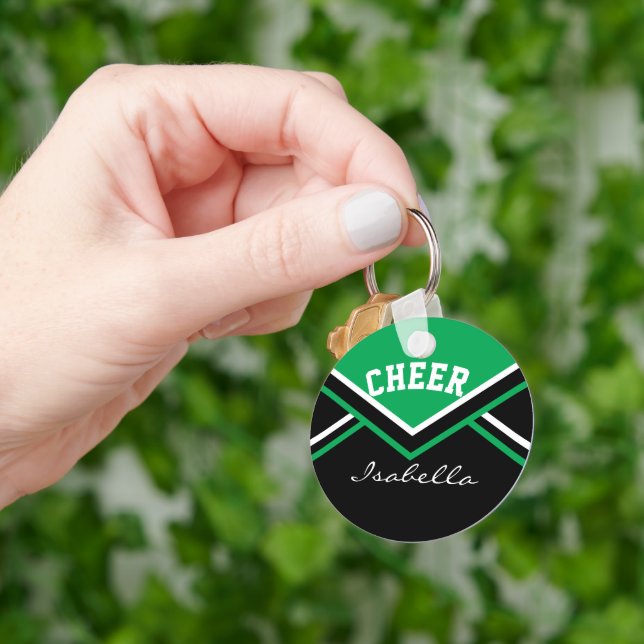 Chef Outfit in Grün Schlüsselanhänger (Hand)