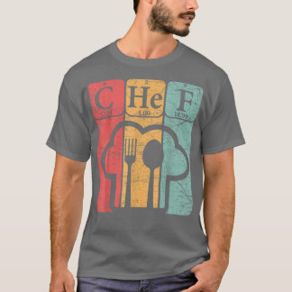 Chef Periodic Table Elements Cooking Nerd Vintage T-Shirt