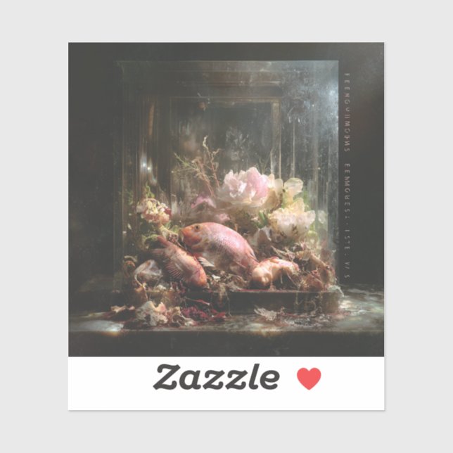 Chef’s Kiss — Gothic Fine Art  Aufkleber (Blatt)