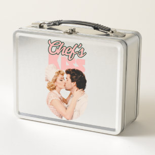 Chef’s Kiss Retro-Illustration Hübsche Hausfrau Metall Brotdose