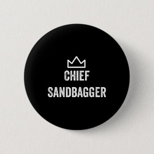 Chef Sandbagger Geschenk für Golf Meme Bjj Schach  Button