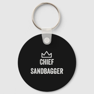 Chef Sandbagger Geschenk für Golf Meme Bjj Schach Schlüsselanhänger