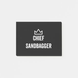 Chef Sandbagger Golf Meme Bjj Schach Sandbag Post-it Klebezettel