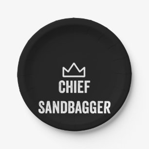 Chef Sandbagger Golf Meme Bjj Schach Sandsack Pappteller
