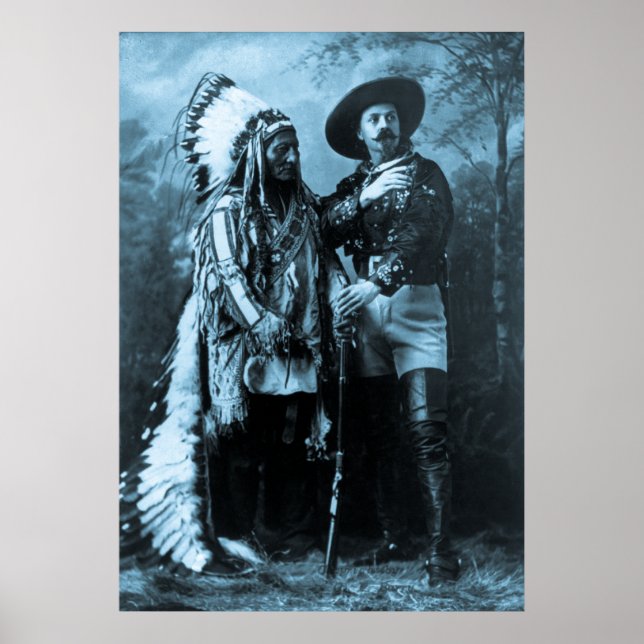 Chef sitzt Bull und Buffalo Bill Poster (Vorne)