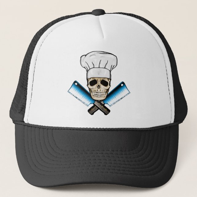 Chef_Skull_C1 Truckerkappe (Vorderseite)