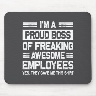 Chef Tag Mitarbeiter Anerkennung Büro Lustiger Che Mousepad