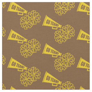 Chef Team School Colors Gold & Brown Stoff