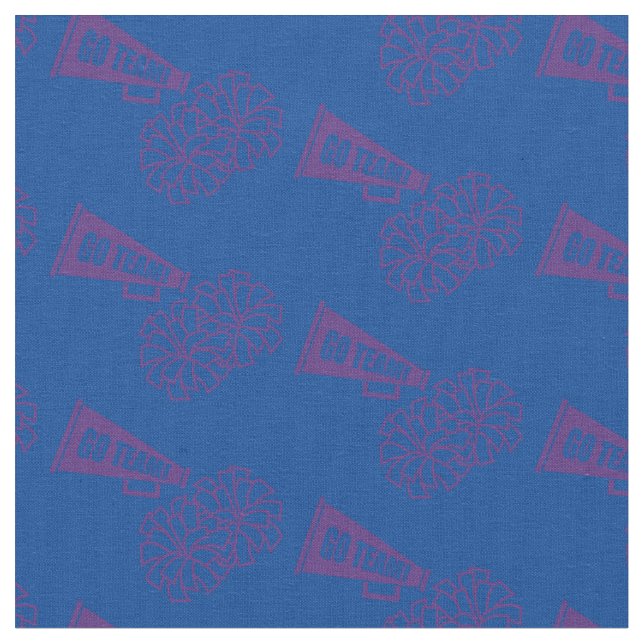 Chef Team School Colors Lila & blau Stoff (Nahaufnahme)