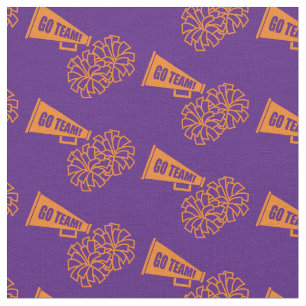 Chef Team School Colors Orange & Lila Stoff