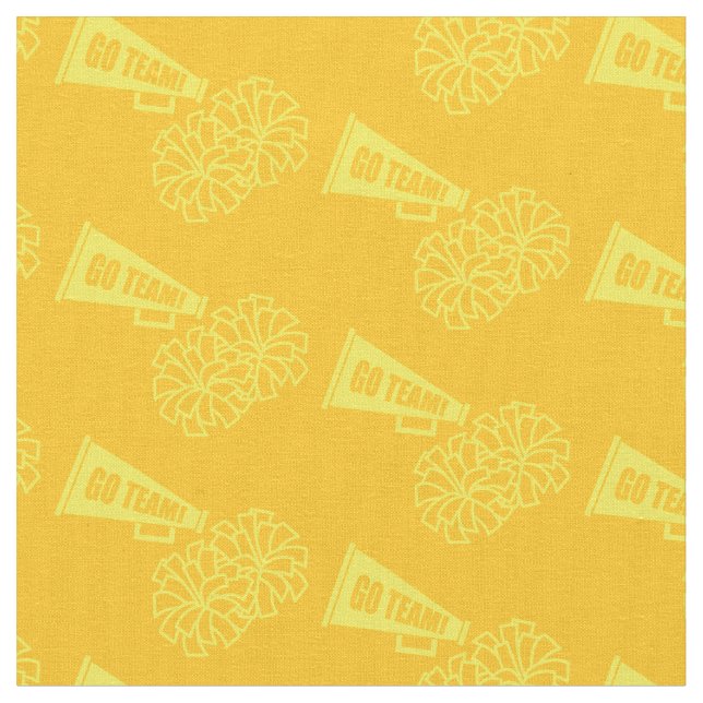 Chef Team School Colors Yellow & Gold Stoff (Nahaufnahme)