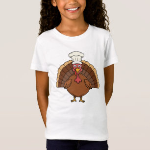 Chef Truthahn Cartoon Erntedankfest T-Shirt