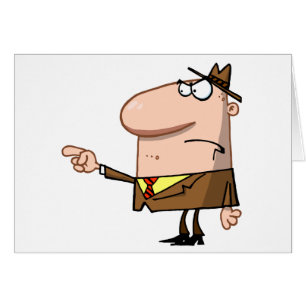 Chef-verärgertes Finger-Zeigen