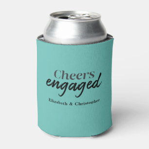 Chef Verlobt Blue Typografy Engagement Partei Dosenkühler