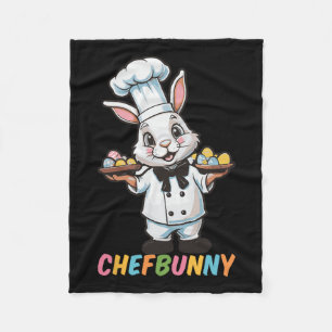Chefbunny Cook Hare Funny Ostertag Männer Frauen E Fleecedecke