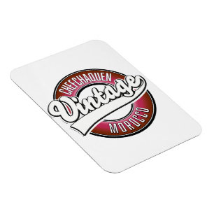 Chefchaouen Marokko Vintage-Logo Magnet