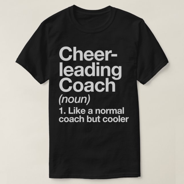 Chefcoach Funny Definition Trainer Geschenk D T-Shirt (Design vorne)