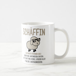 chefin Geschenke lustig, Schäffin Spruch Geschenk Kaffeetasse