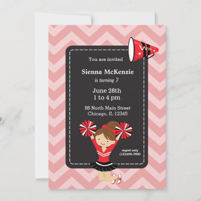 Chefin, wählen Sie Ihre eigene Hintergrundfarbe Einladung (Vorderseite)