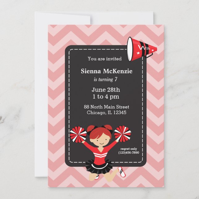 Chefin, wählen Sie Ihre eigene Hintergrundfarbe Einladung (Vorderseite)