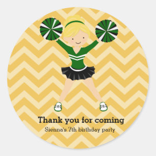 Chefin, wählen Sie Ihre eigene Hintergrundfarbe Runder Aufkleber