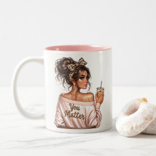 Chefin Zweifarbige Tasse