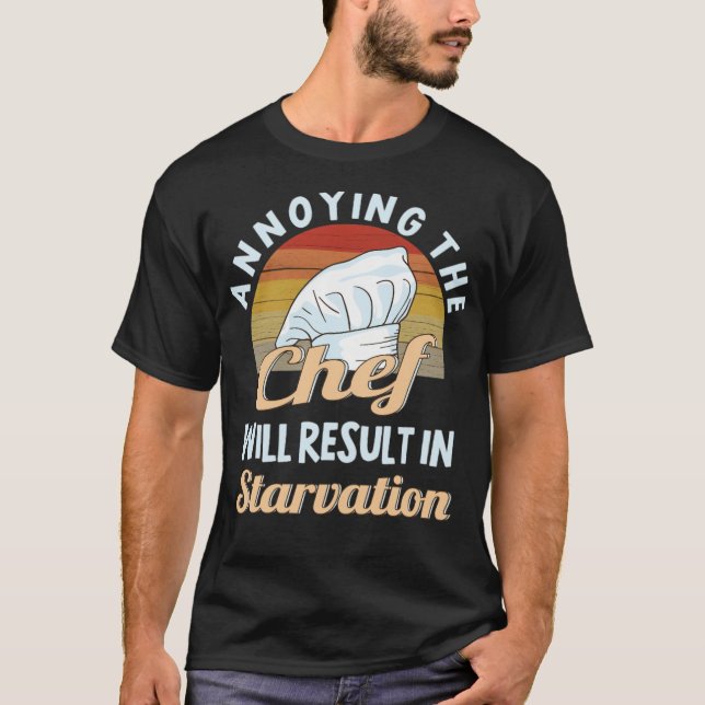 Chefkoch Kitchen Restaurant Funny birthday Dope T-Shirt (Vorderseite)