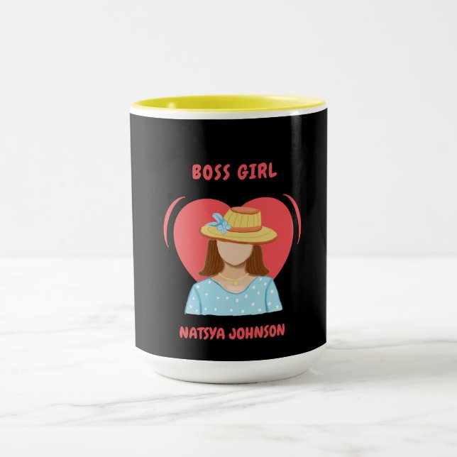 Chefmädchen niedlich unverwechselbar tasse (Zentrum)