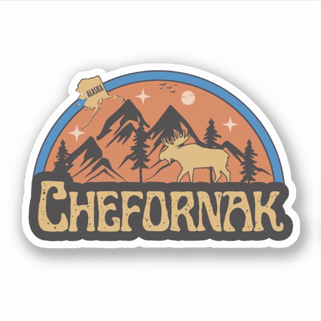 Chefornak, Alaska-Aufkleber Aufkleber (Vorderseite)