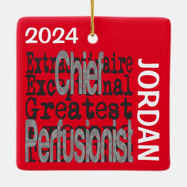 Chefperfusionist Extraordinär CUSTOM Keramikornament (Rückseite)