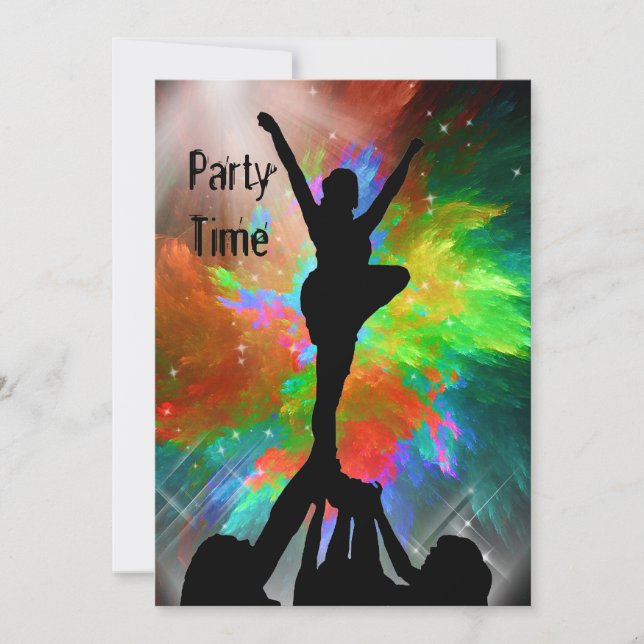 Chefs in einem Colorburst-Einladungen Einladung (Vorderseite)