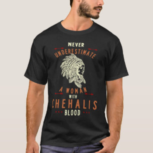 Chehalis Native Amerikanische Ureinwohner Frau nie T-Shirt