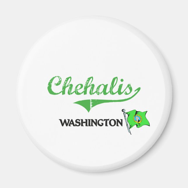 Chehalis Washington City Classic Magnet (Vorne)