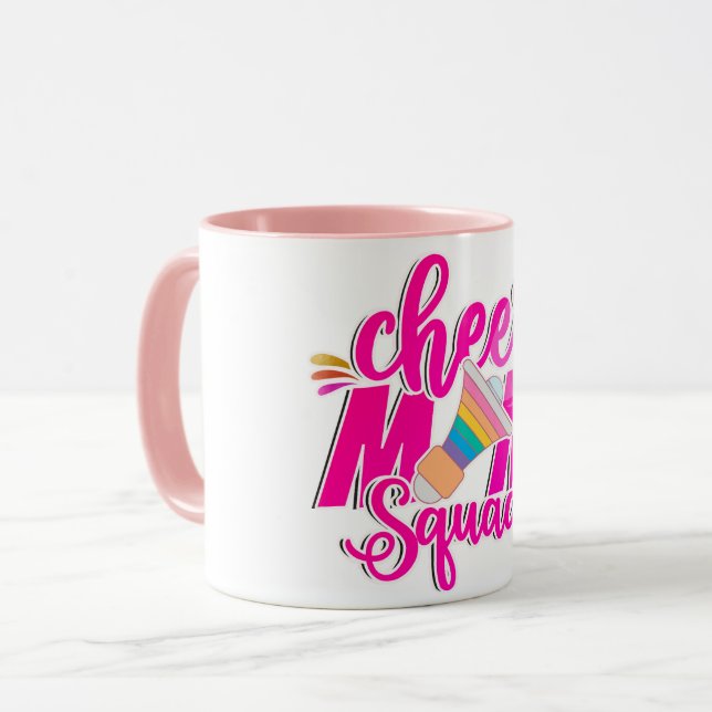 Cheke Squad Mama Regenbogen Kaffeemaschine Tasse (Vorderseite Links)