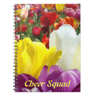 Cheke Squad Notebook Colorful Tulip Blume Notizblock