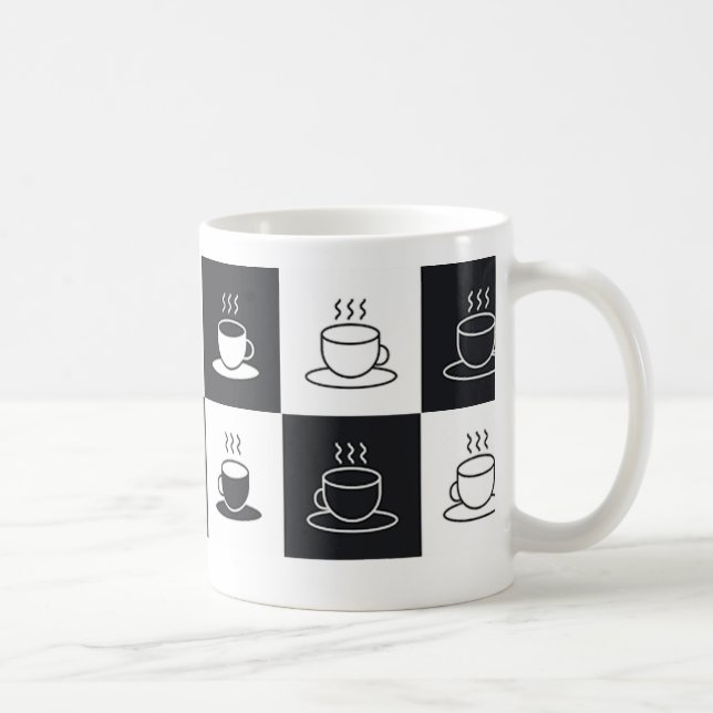 Chekered Pattern Tasse (Rechts)