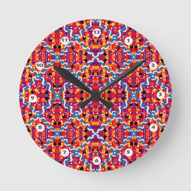 ChEkov Runde Wanduhr (Vorderseite)