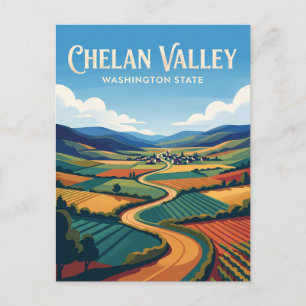 Chelan Valley USA -> Chelan-Tal USA Postkarte