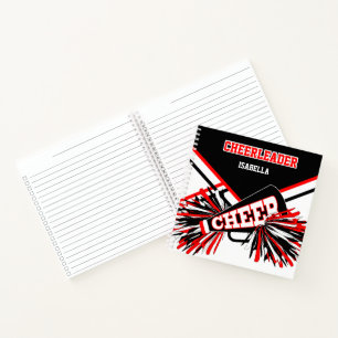 Cheleader - Black, White & Red Notebook Notizbuch