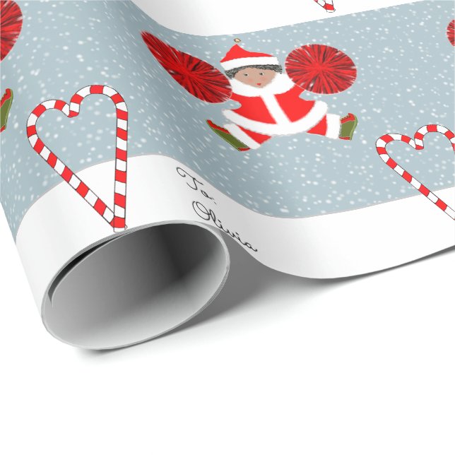 Cheleader Christmas Holiday Geschenk Geschenkpapier (Rolleneckpunkt)