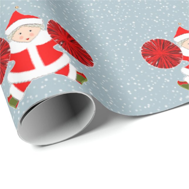 Cheleader Christmas Holiday Geschenk Geschenkpapier (Rolleneckpunkt)