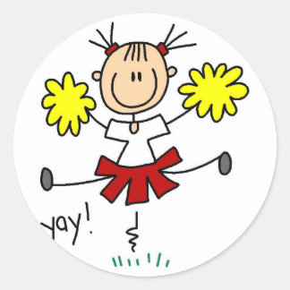 Cheleader Strichmännchen Sticker