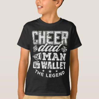 Cheleader Vater Man Wallet Legend Funny Cheer Vate T-Shirt