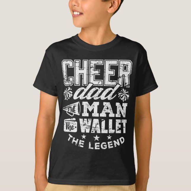Cheleader Vater Man Wallet Legend Funny Cheer Vate T-Shirt (Vorderseite)