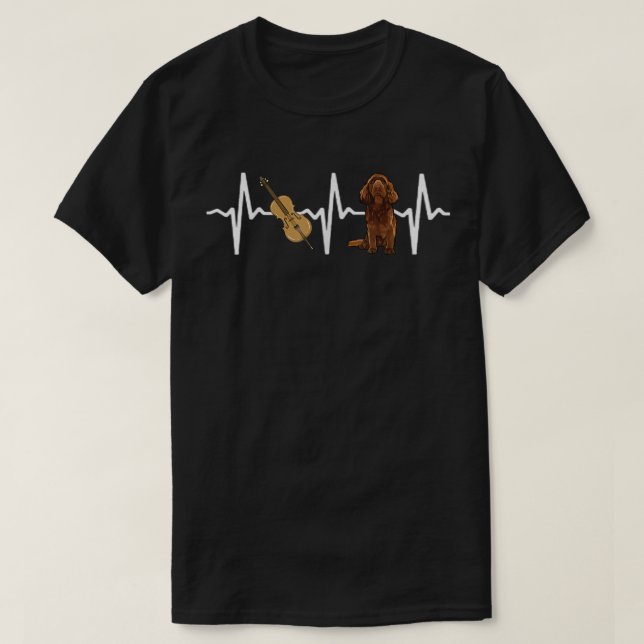 Chello Susse Spaniel Heartbeat Dog Lover  T-Shirt (Design vorne)
